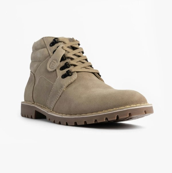 Popps TROOPER Mens Desert Boots Taupe