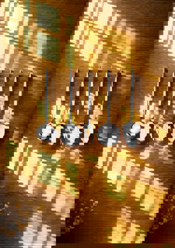 Rozi Asya Collection Mini Serving Utensils, Set of 5 (Silver)