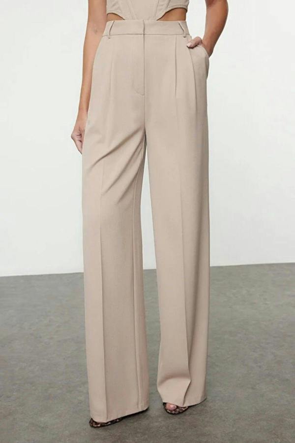 WOVCOR Wide Leg Woven Trousers