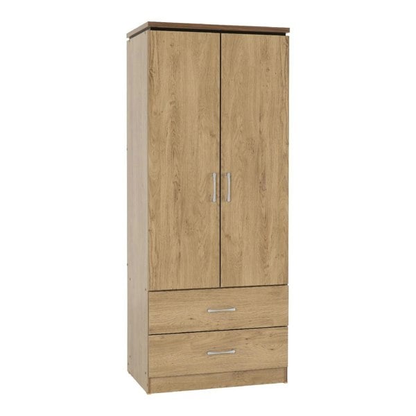 Seconique Charles 2 Door 2 Drawer Double Wardrobe