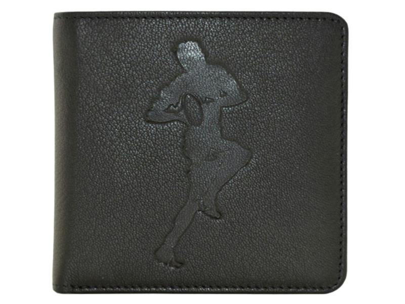 Mala Leather Men's RFID Slim Leather Wallet – Rugby Embossed Design