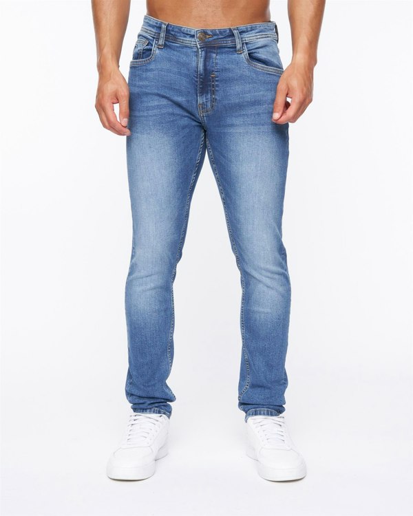 Duck and Cover Doves Slim Fit Jeans Mid Wash