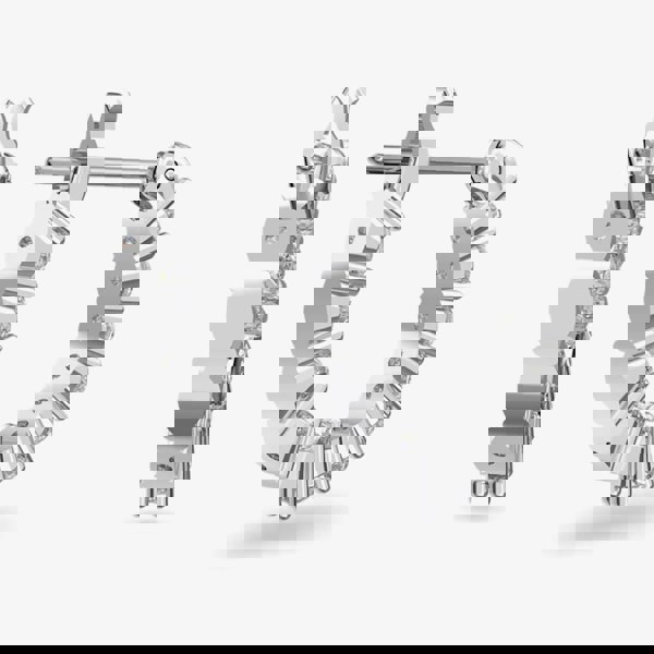 Swarovski Vittore White Crystal Mini Hoop Earrings 5562126