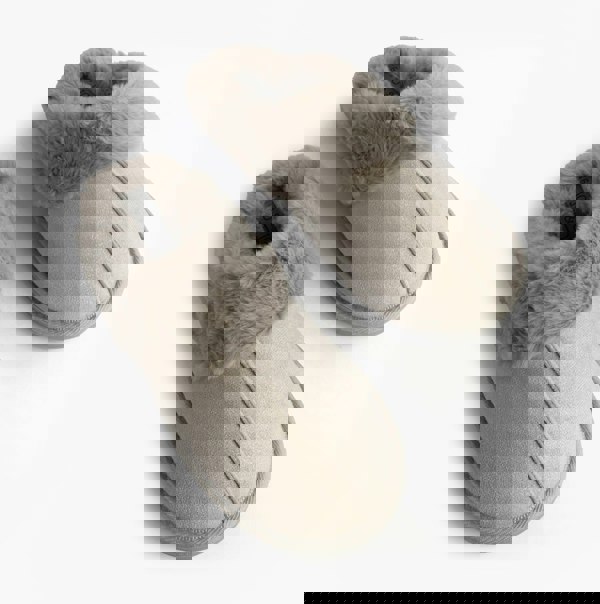 Jo & Joe GLIMMER Womens Mule Slippers Grey