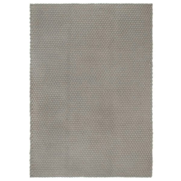 Berkfield Rug Rectangular Grey 160x230 cm Cotton