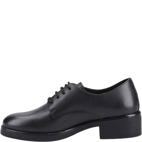 Hush Puppies ANASTASIA Girls Leather School Shoes Black