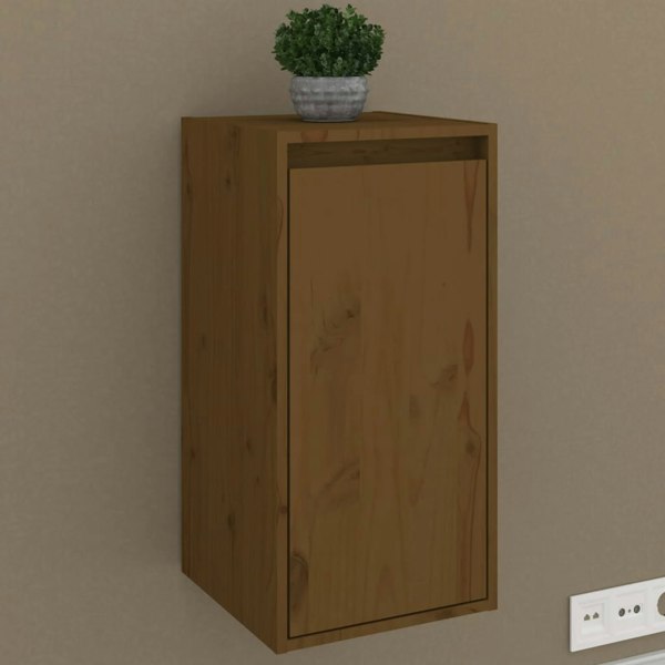 Berkfield Wall Cabinets 2 pcs Honey Brown 30x30x60 cm Solid Wood Pine