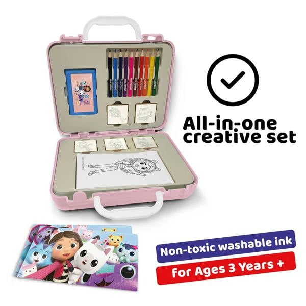 Multiprint Gabby’s Dollhouse Travel Set by Multiprint – Kids Activity & Craft Set