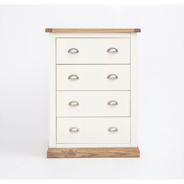 Tropea 4 Drawer Chest of Drawers Chrome Cup Handle