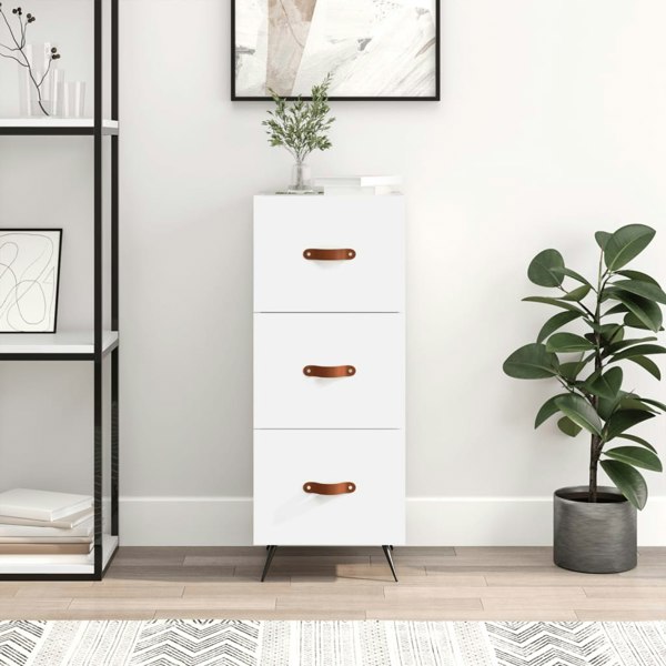 Berkfield Sideboard White 34.5x34x90 cm Engineered Wood