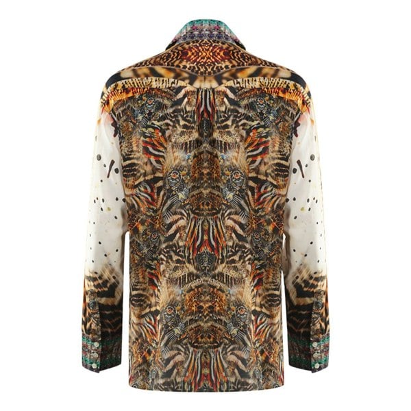 Inoa Golden Eagle 120214 Long Sleeve Blouse Silk Shirt - Multicoloured