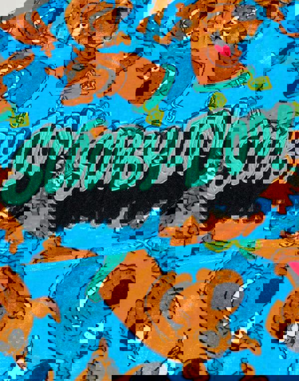 Scooby Doo Boys Blue Character AOP Blanket Hoodie (One Size)