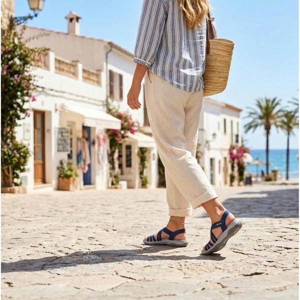 Skechers Skechers REGGAE SLIM - SUNNYSIDE 2.0 Womens Cross Strap Sandals Navy