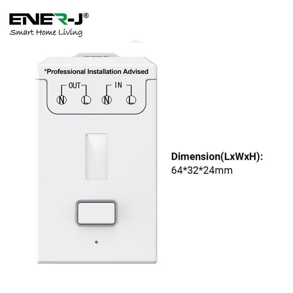 ENER-J Grid Switch, Pro + 500W RF Receiver (can fit into Click mini plate)