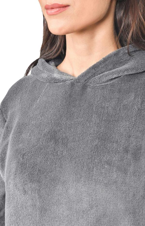 Smart Living Ladies Fleece Hoodie & Jogger Set - Charcoal