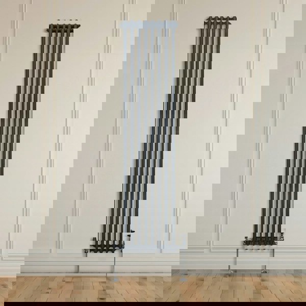 Monstershop Traditional 2 Column Radiator - 1800 x 382mm - Anthracite Grey
