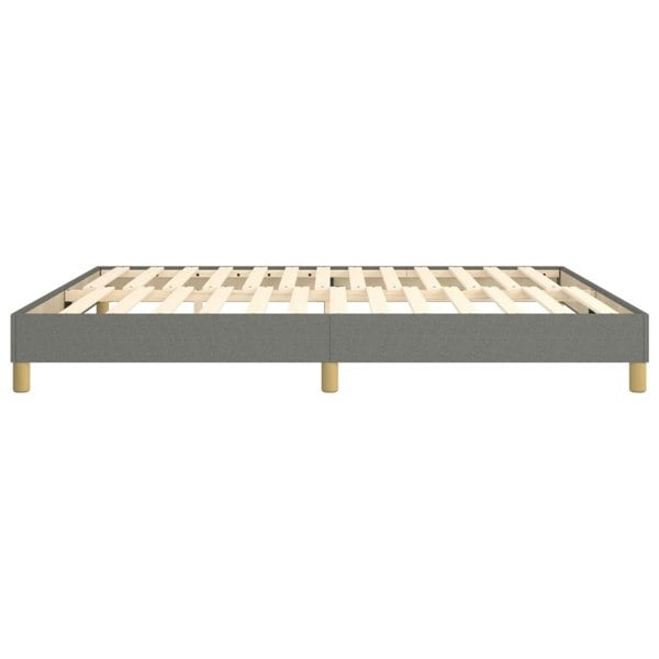 Berkfield Box Spring Bed Frame Dark Grey 180x200 cm 6FT Super King Fabric