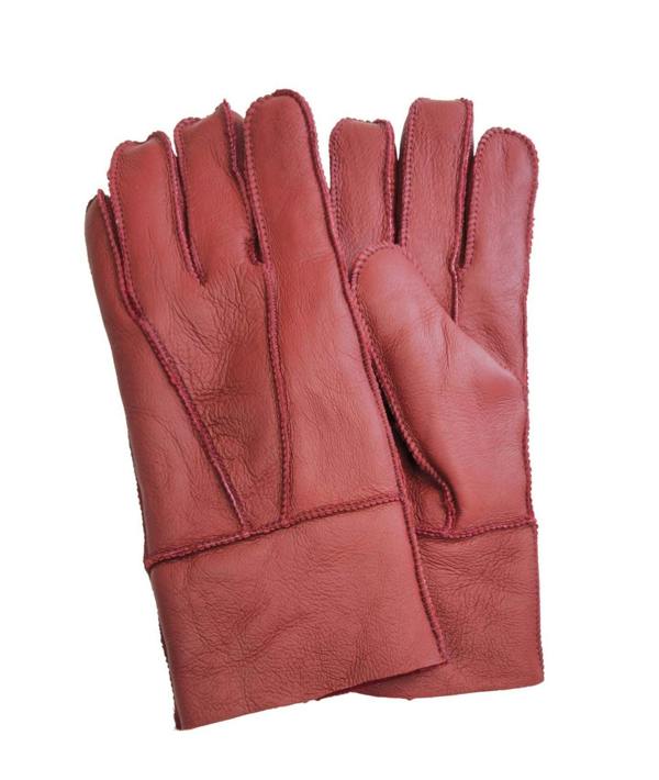 Infinity Leather Unisex Sheepskin Leather Gloves with Roll Up/Down Cuff