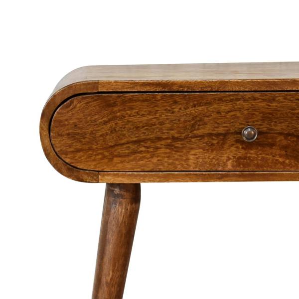 Artisan Furniture Solid Wood Chestnut London Mini Chestnut Console, 1 Drawer, Brown