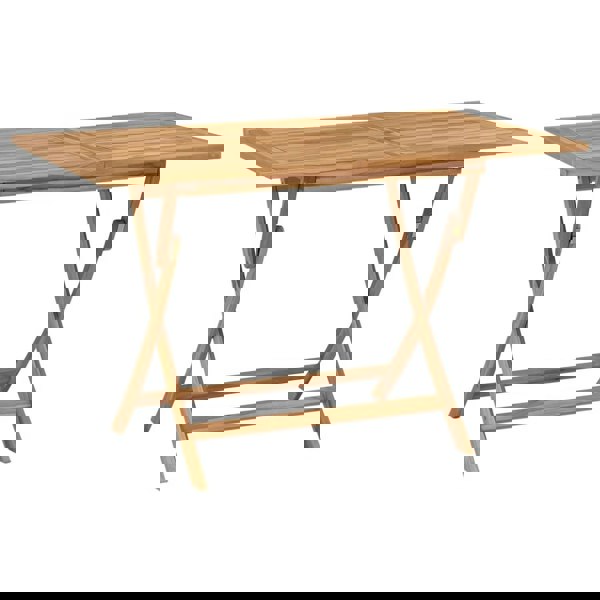 Berkfield Folding Garden Table 120x70x75 cm Solid Teak Wood