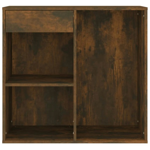 Berkfield Cosmetic Cabinet Smoked Oak 80x40x75 cm Engineered Wood