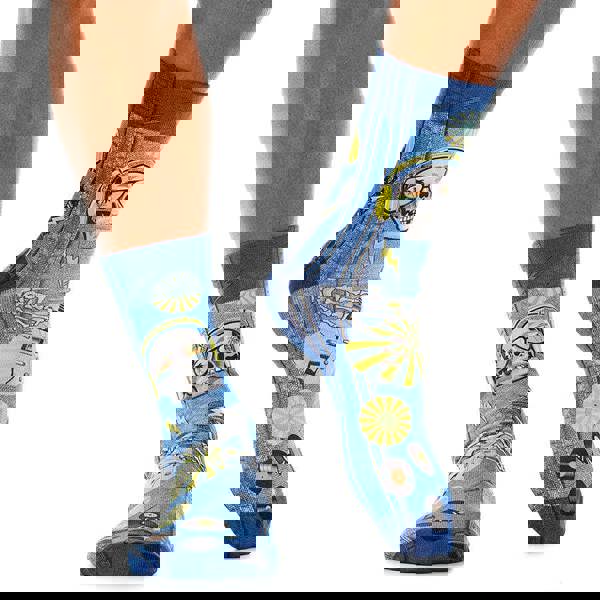 Jemsox Jeans Rock Novelty Mens Socks | Edgy Style & Chill Fit