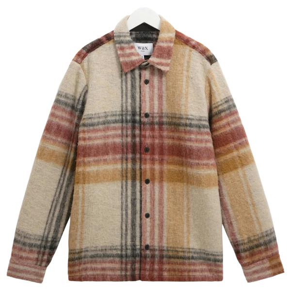 Wax London Nolan Overshirt Wool Blend Check