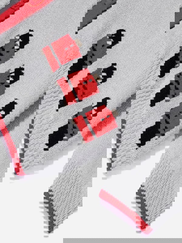 Rachel Riley Baby Boys Soldier Intarsia Cardigan in Grey