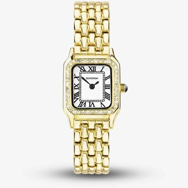 Sekonda Monica Gold Plated Stone Set Watch 40642