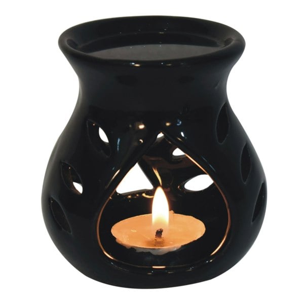 Artisan Furniture Black Oil Burner Set (Lotus)