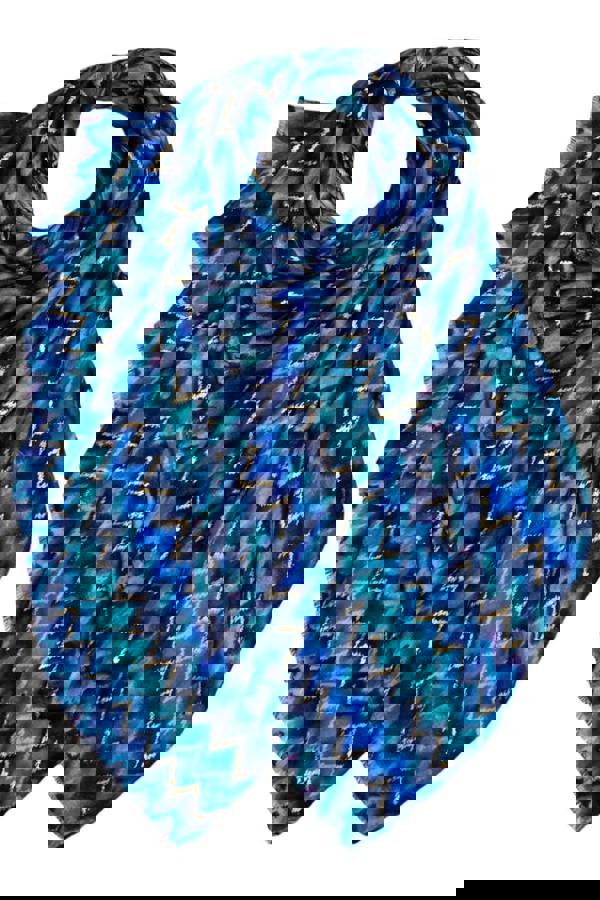 Paulo Due Golden Wave Pattern Fashion Scarf