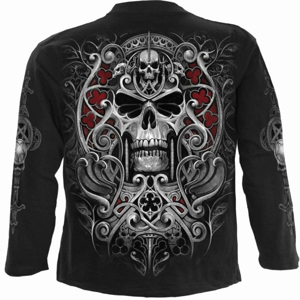 Spiral Direct Unisex Adult Reaper´s Door Long-Sleeved T-Shirt - Black