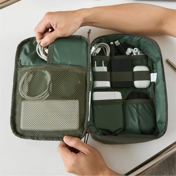 CabinZero Classic Tech Cube, Full Foam Padding and Clamshell Opening