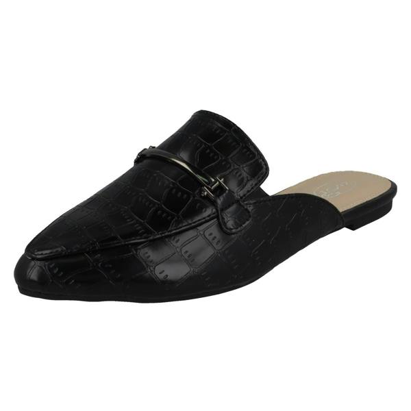 Spot On Ladies Spot On Closed Toe Mules F80455