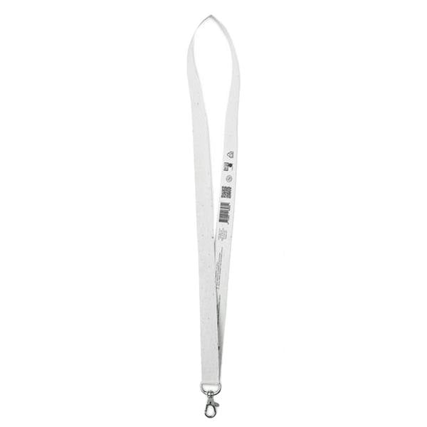 MidOcean Lansee Seed Paper Metal Hook Lanyard - White - 