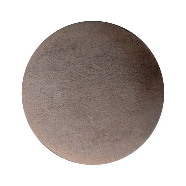 Artisan Furniture Mocha Faux Fur Mushroom Footstool