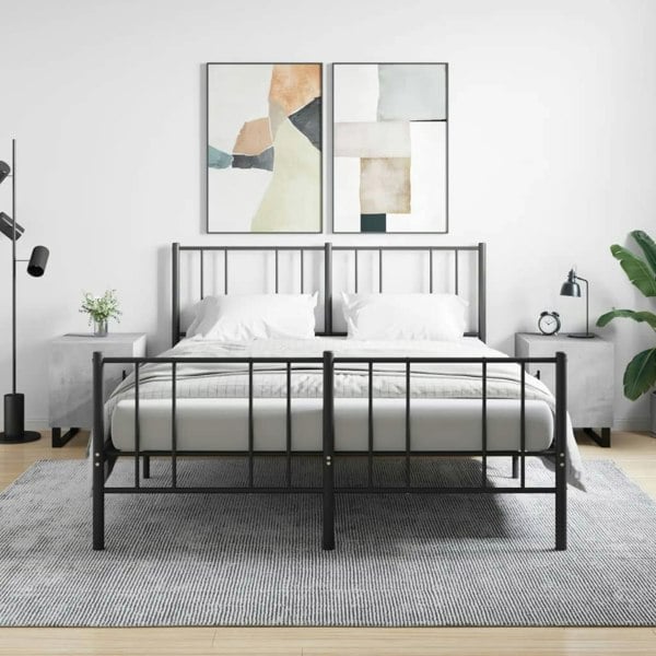 Berkfield Bedside Cabinets 2 pcs Concrete Grey 40x40x50 cm Engineered Wood