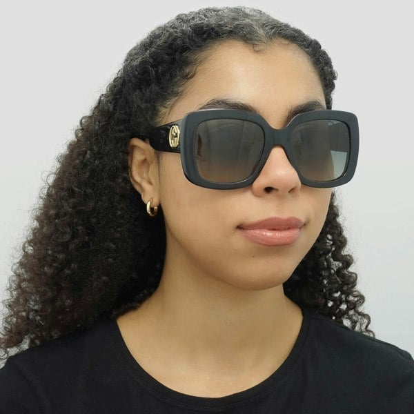 Gucci Sunglasses GG0141SN 001 Black Grey Gradient