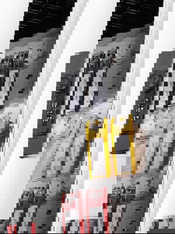 Durable Key Safe 18 Combination Lock Box | Holds 18 Keys | Includes 6 Key Clips