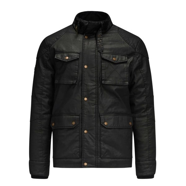 Raging Bull Mens Wax Effect Jacket - Black