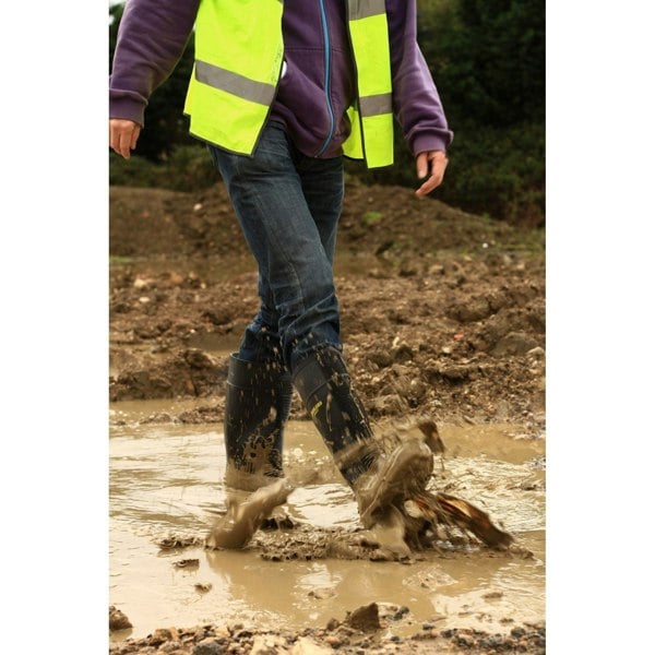 Amblers Safety FS100 Construction Men's Safety Wellingtons in Black