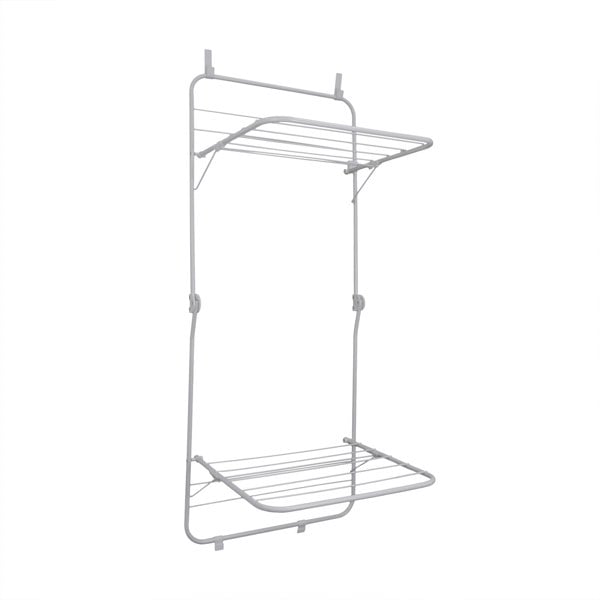 JVL 2 Tier Over Door Drying Rack - 8.5M, White