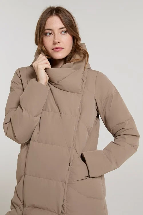 Mountain Warehouse Womens/Ladies Cosy Extreme II Wrap Down Jacket - Taupe