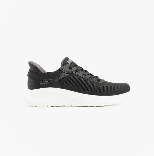 Skechers BOB SQUAD CHAOS - SOLID STEP Mens Trainers Black
