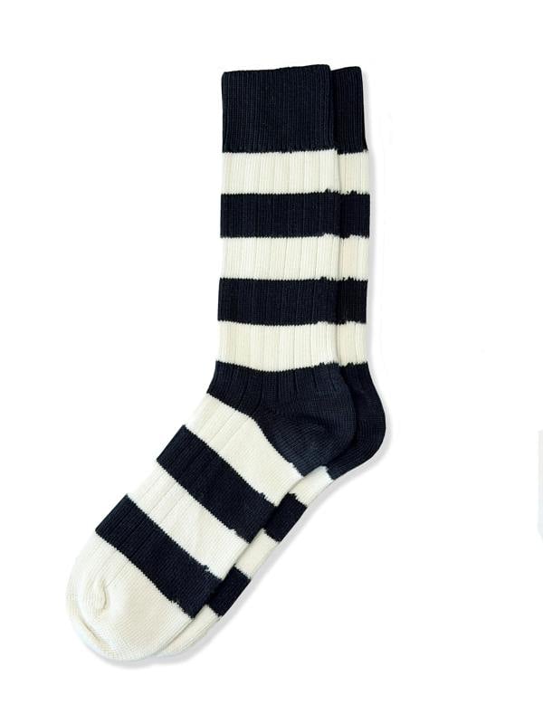 Jemsox Men's Premium Rugby Socks – Black & White Stripe | Jemsox