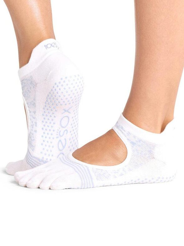 ToeSox Bellarina Tec Full Toe Grip Socks - Coconut Sky Spell