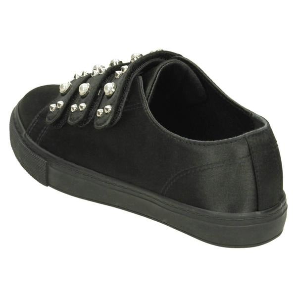 Spot On Ladies Spot On Pearl Strap Trainers