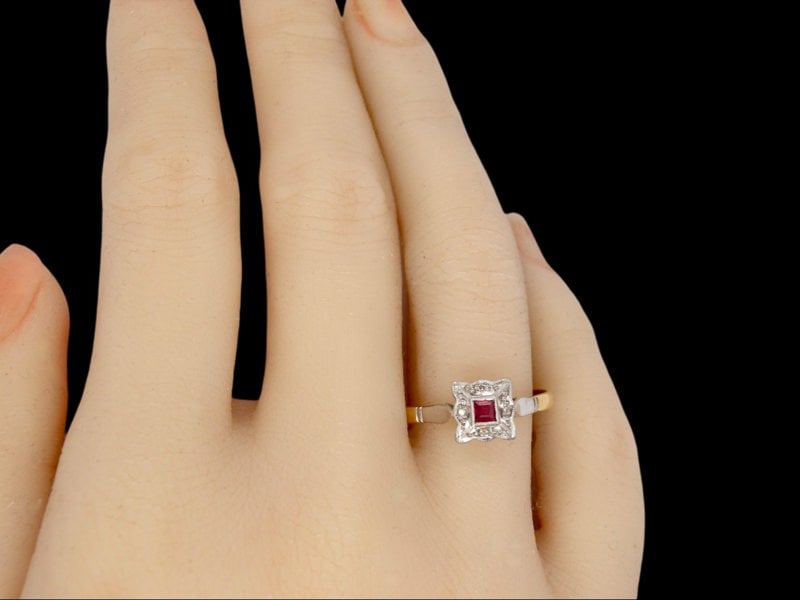 Vintage Tom A vintage Ruby and Diamond ring