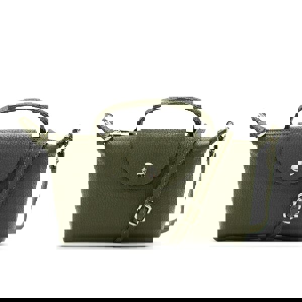 Kitise Fashion Italian Leather Mini Top Handle Crossbody Bag