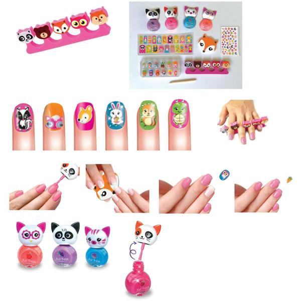 Small World Fashion Crazy Critter Nails Kit - Multicolour